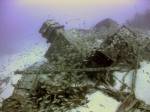 This wreck lies between 39 - 55 metres, as you can see the visibility is usually 30-40 metres. Always lots of roncadores or more commonly known as grunts, the occasional ray and grouper.