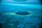 <p>A flyover of the Blue Hole, near Lighthouse Reef, Belize Barrier Reef by guests of Cayo Espanto Island Resort</p>
