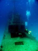 <p>Good vis on the wreck P29, diver Patrik Engstrom</p>