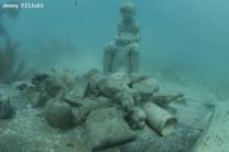 <p>This figure in particular is located on Punta Nizuc and forms  part of the Cancun Underwater Museum.</p>